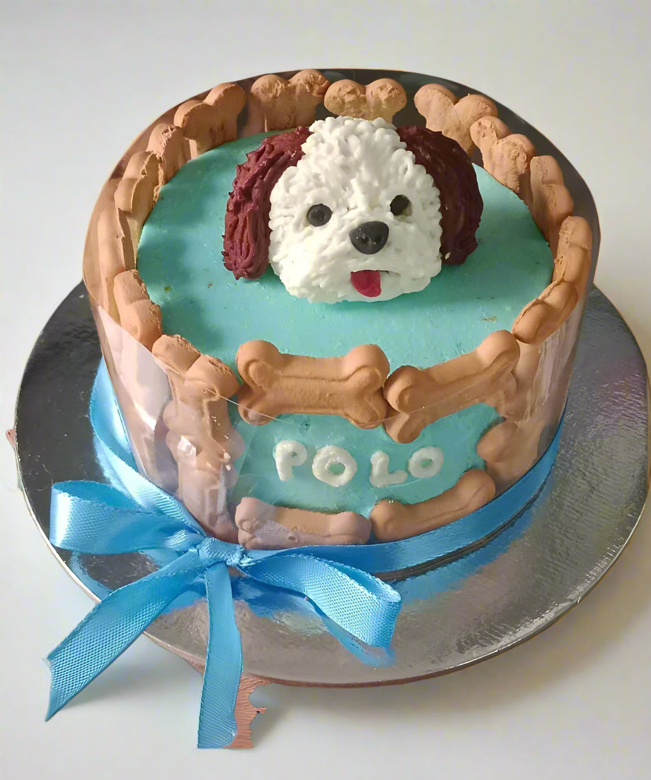 Pop-Out Dog Face Cake Custom Breed Design The Pet Belly
