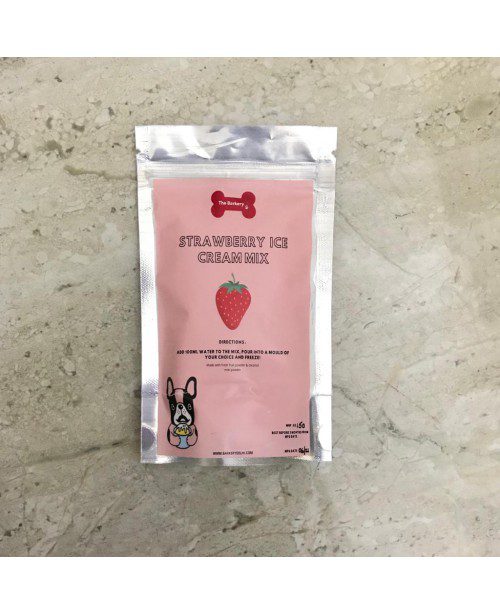 Strawberry Ice Cream Mix for Dogs [The Barkery by NV] - The Pet Belly